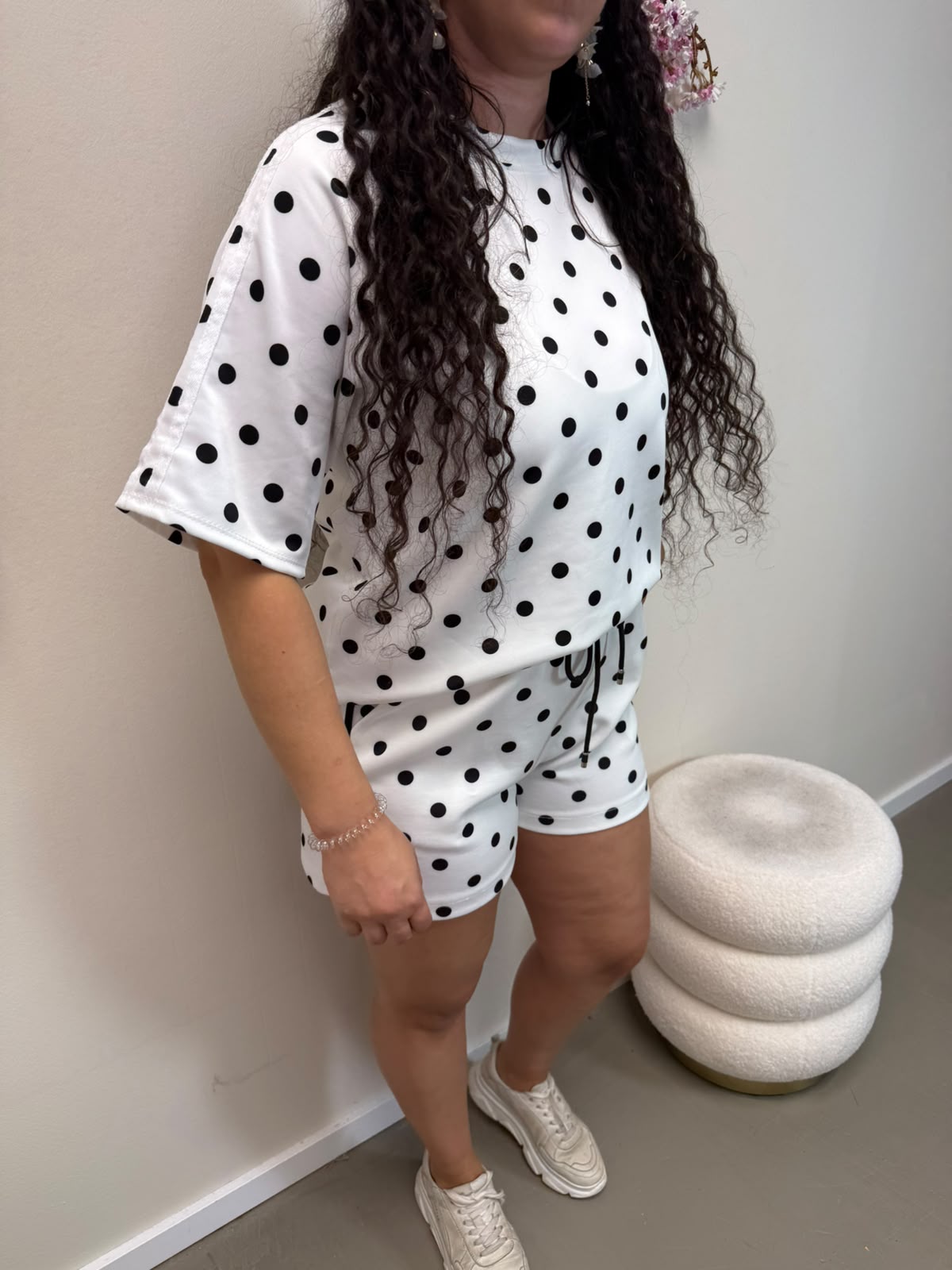 SHORT PUNKTE WEIß / SCHWARZ