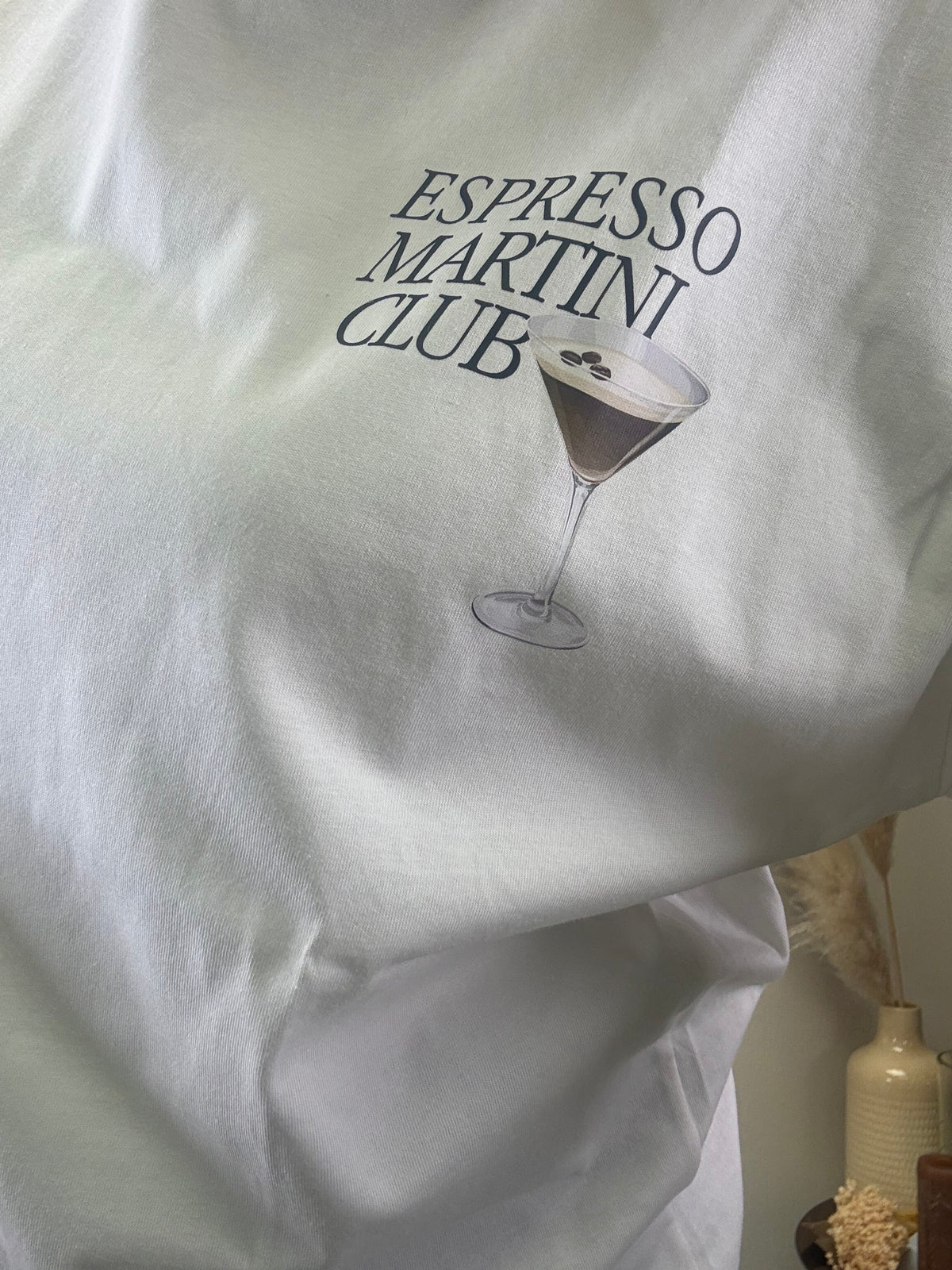 T SHIRT ESSPRESSO MARTINI CLUB WEIß