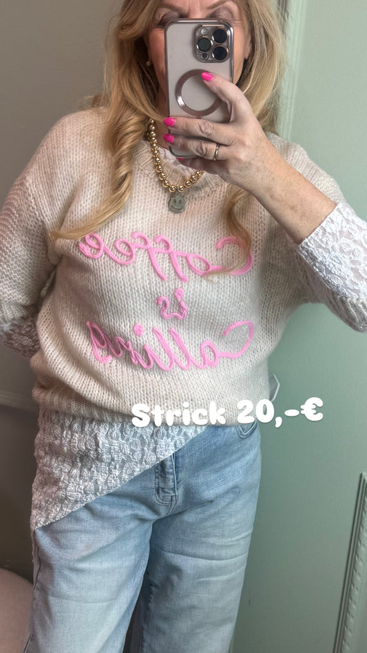 HALBARMPULLI COFFE IS CALLING BEIGE