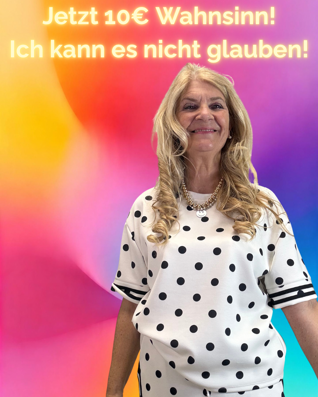 PUNKTE T-SHIRT WEIß / SCHWARZ- PASSEND ZUM ROCK