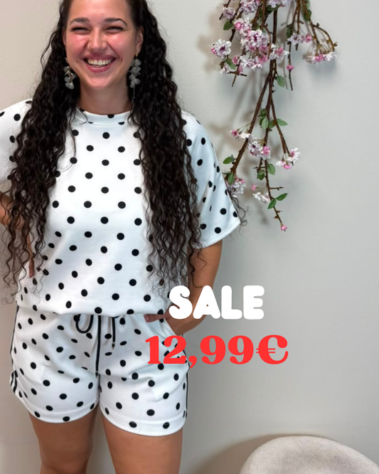 SHORT PUNKTE WEIß / SCHWARZ