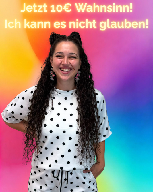 T- SHIRT PUNKTE PASSEND ZUR SHORT WEIß / SCHWARZ