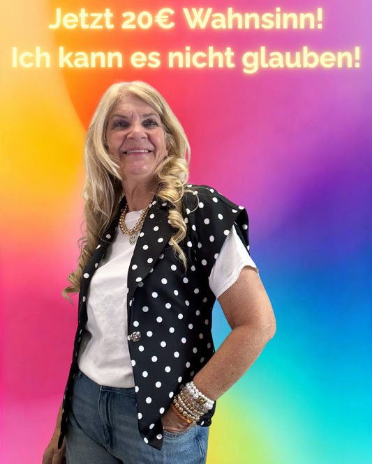 SCHMALER BLAZER HALBARM SCHWARZ / WEIß