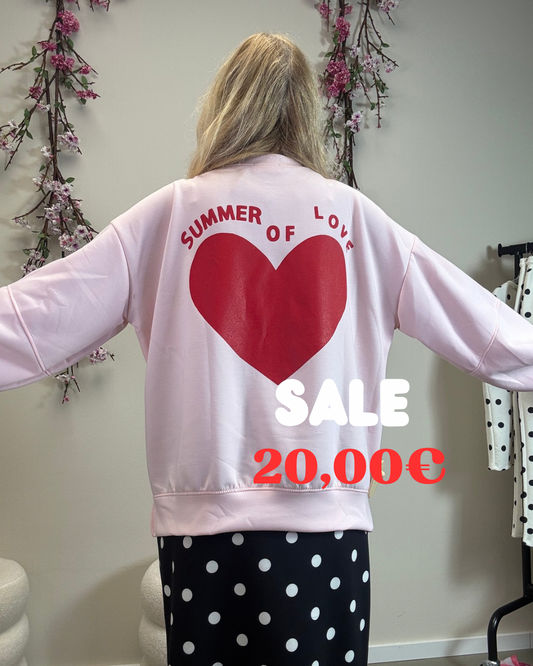 SWETSHIRT SUMMER OF LOVE ROSE