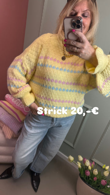 PULLOVER PUFFY BUTTERGELB