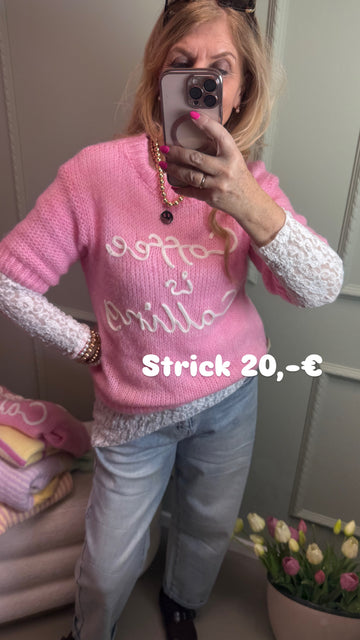 HALBARMPULLI COFFE IS CALLING PINK