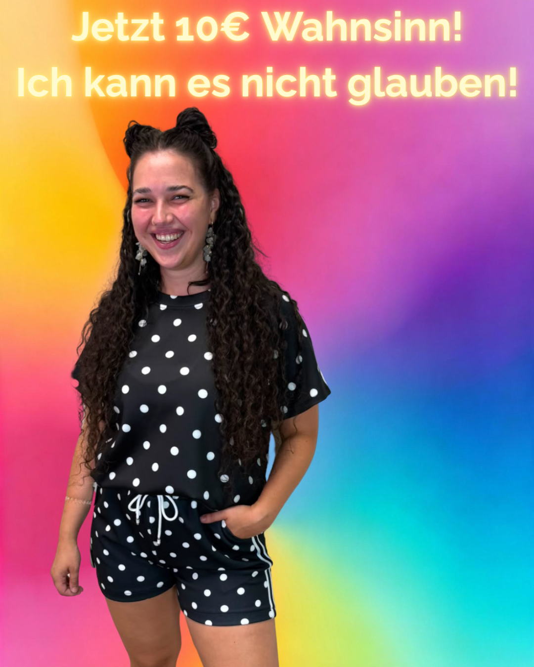 SHORT PUNKTE SCHWARZ / WEIß