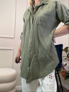MUSSELIN BLUSE OVERSIZE KHAKI