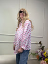 MUSSELIN BLUSE OVERSIZED TUPFEN PINK