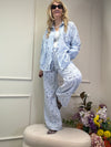 MUSSELIN BLUSE PAISLEY HELLBLAU