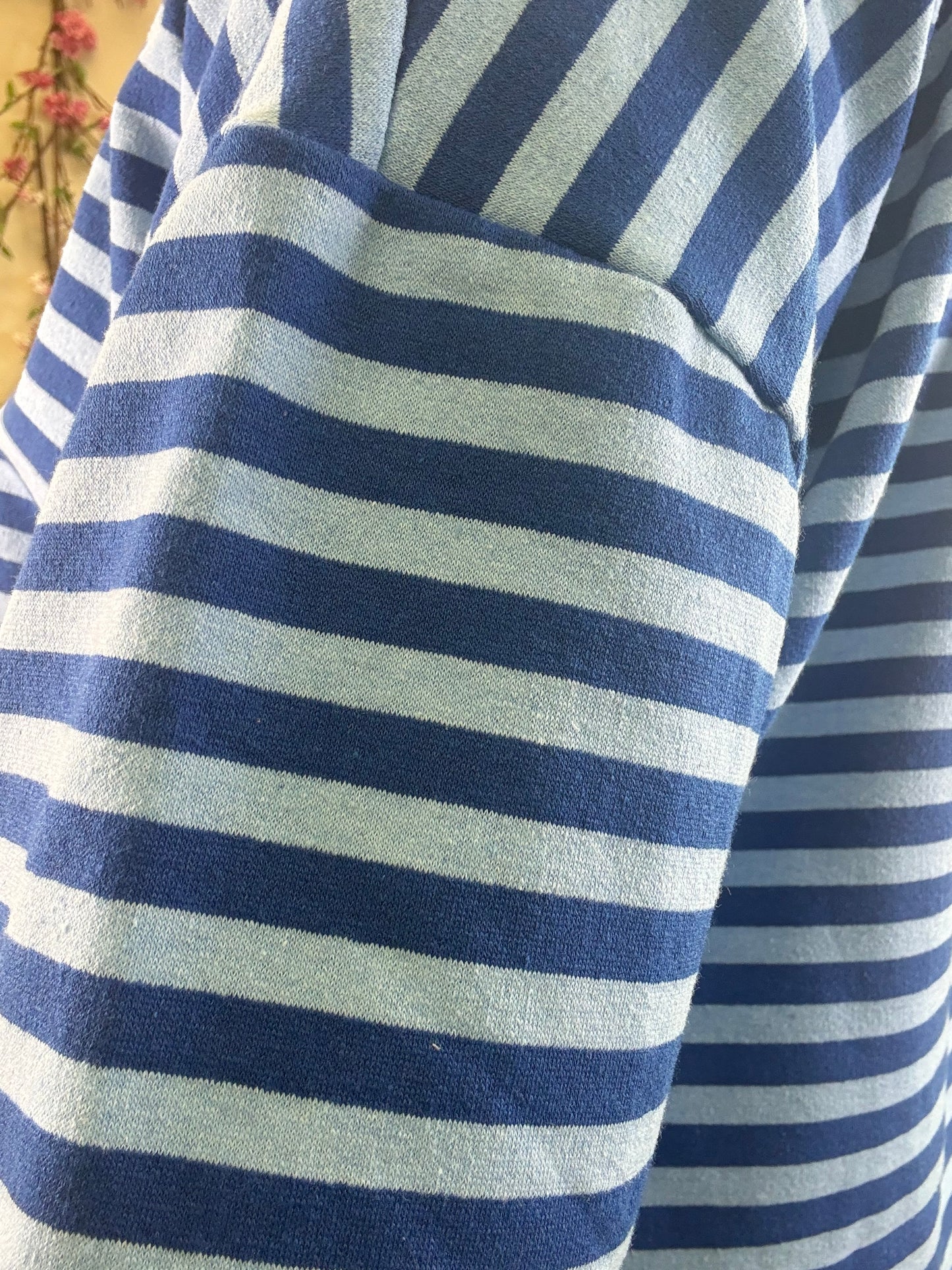 STTEIFENSHIRT 1/2 ARM KOBALTBLAU - HELLBLAU