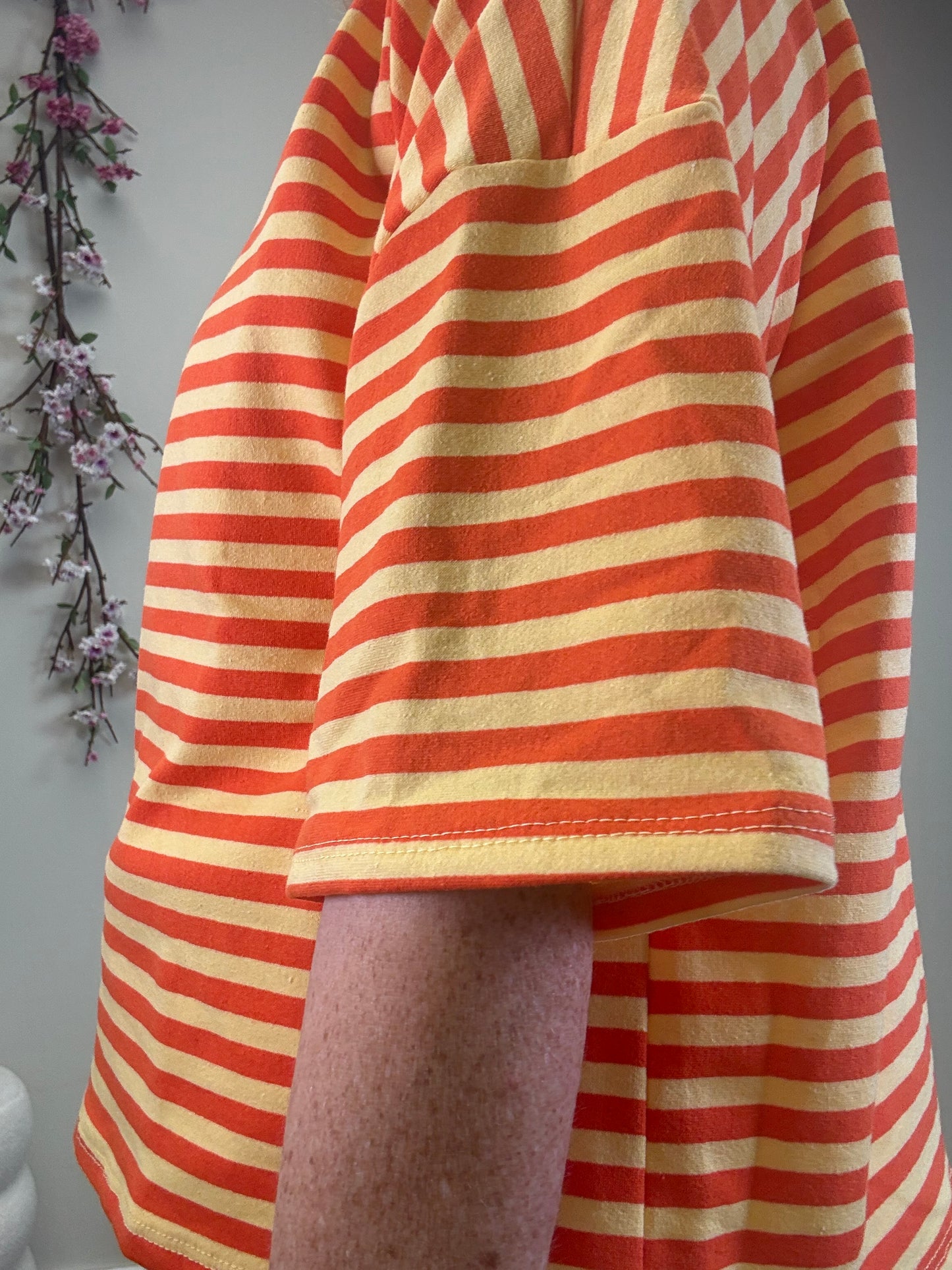 STREIFENSHIRT 1/2 ARM GLEB/ORANGE