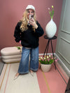 SWEATSHIRT GOODVIBES SCHWARZ