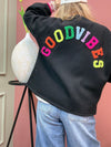 SWEATSHIRT GOODVIBES SCHWARZ