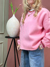 SWEATSHIRT GOODVIBES PINK