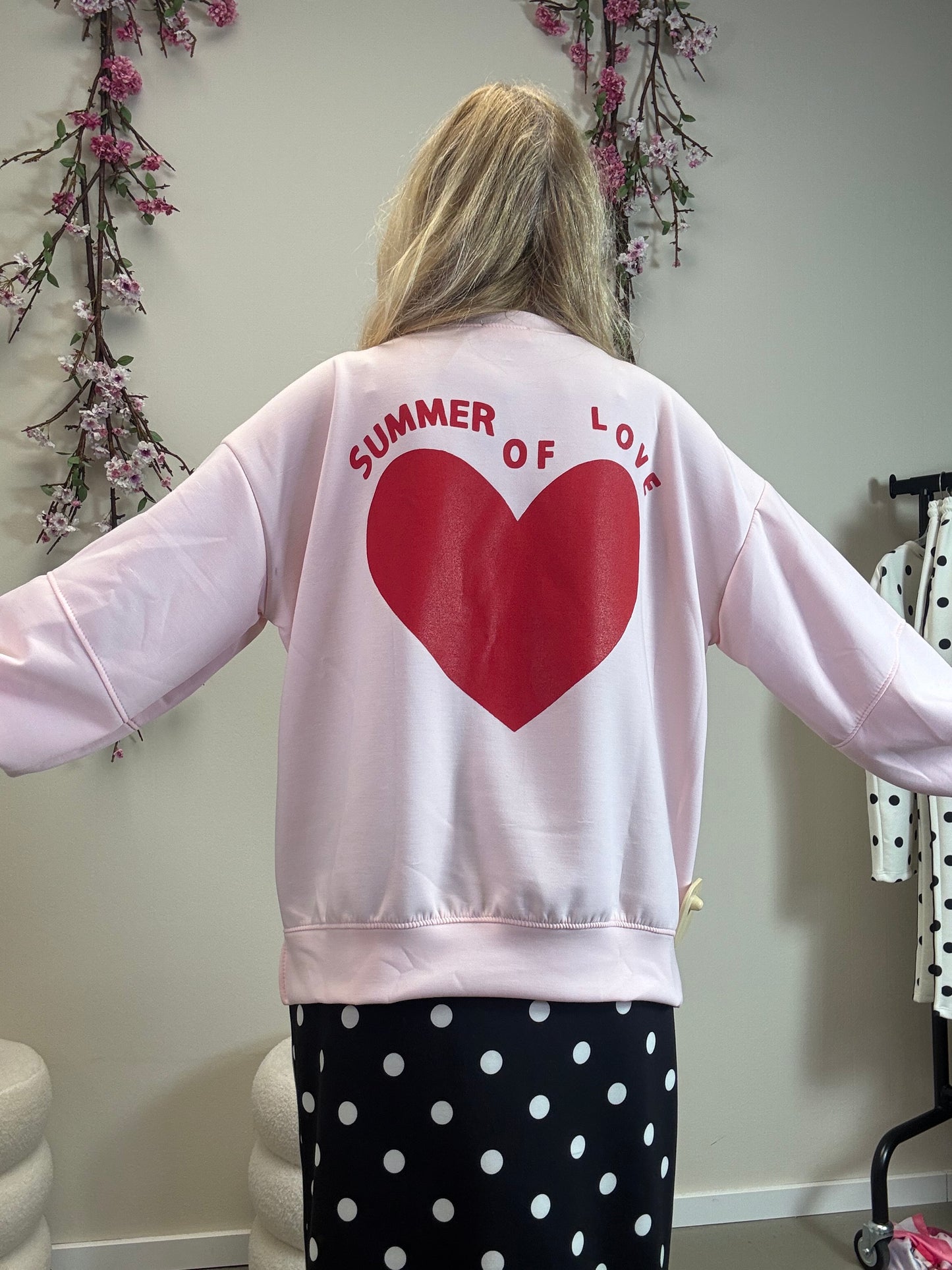 SWETSHIRT SUMMER OF LOVE ROSE