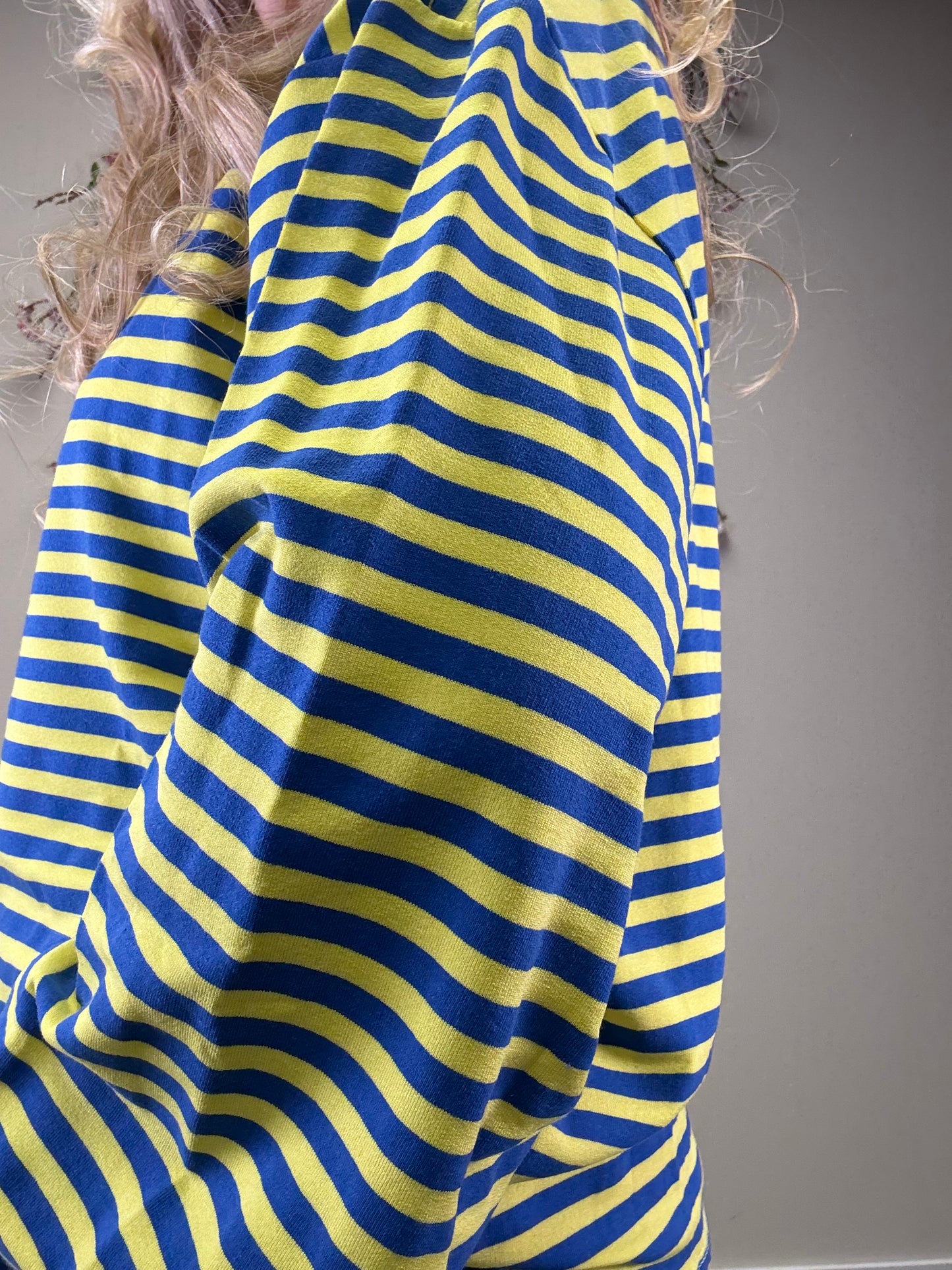 STREIFENSHIRT WEITER ARM GELB/KOBALTBLAU