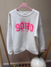 SWEATSHIRT FRONTDRUCK SOHO WEIß