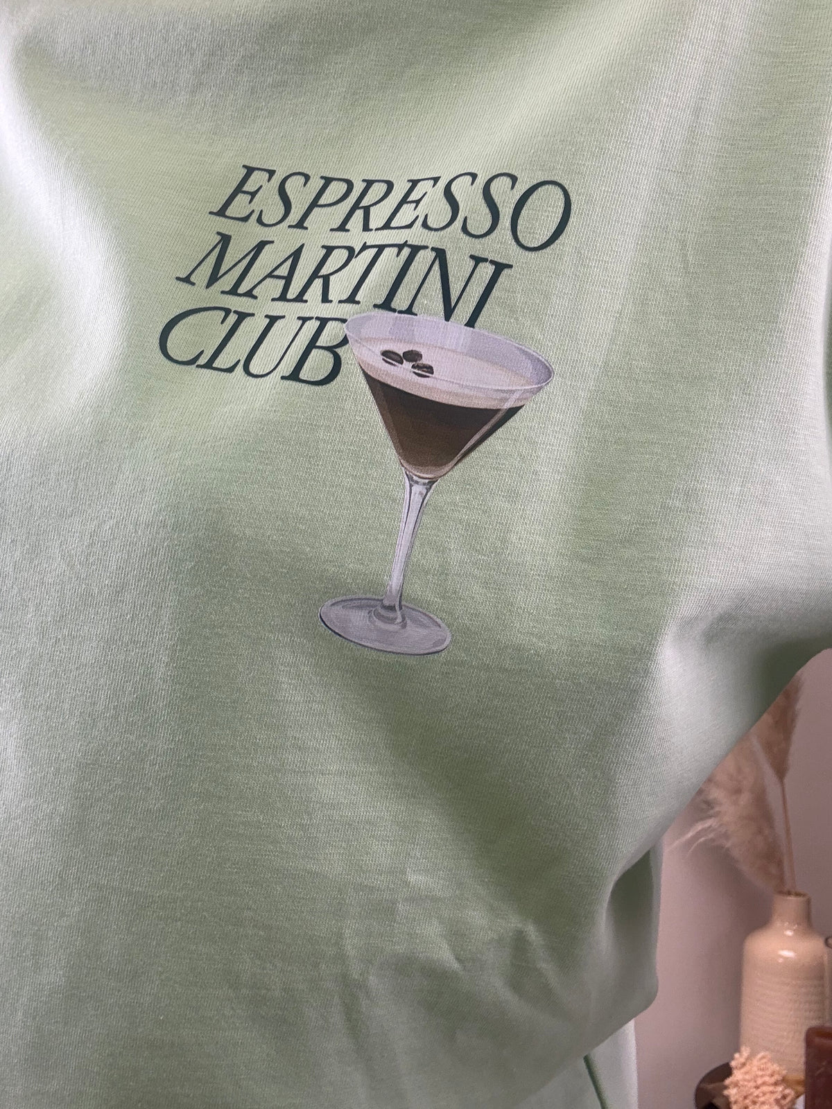 T SHIRT ESSPRESSO MARTINI CLUB GRÜN