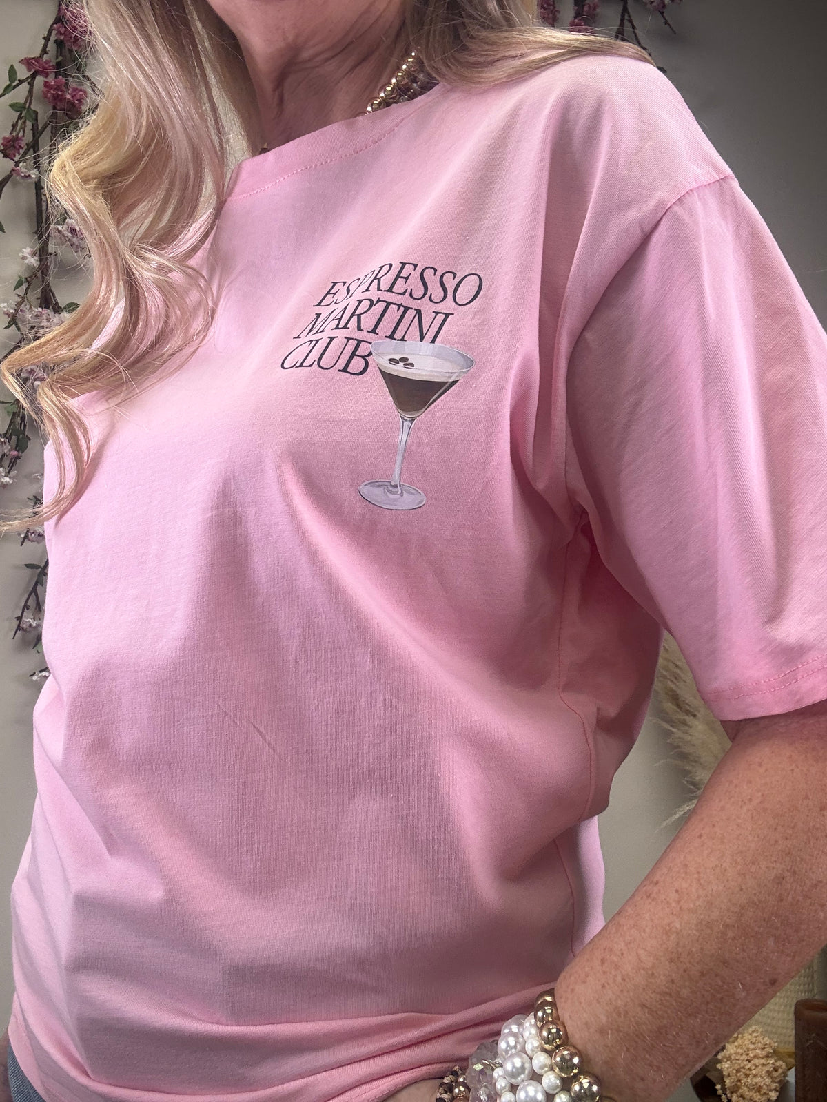 T SHIRT ESSPRESSO MARTINI CLUB ROSA