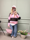 PULLI BLOCKSTREIFEN ROSA/PINK