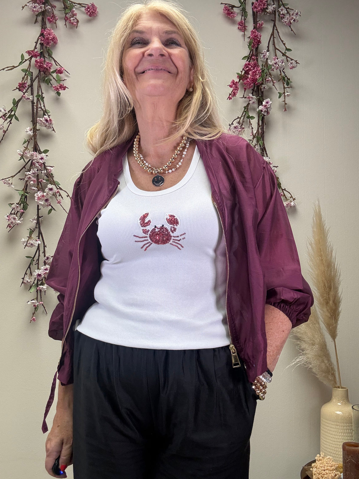 RIPPTOPP GLITZERSTICKEREI KRABBE