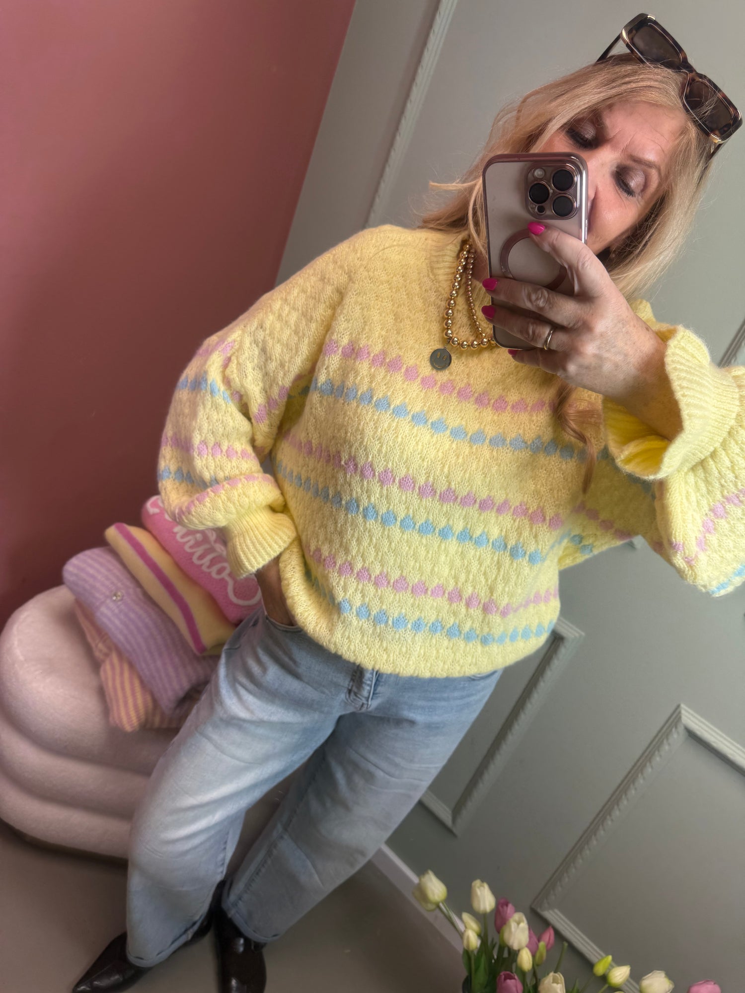 PULLOVER PUFFY BUTTERGELB