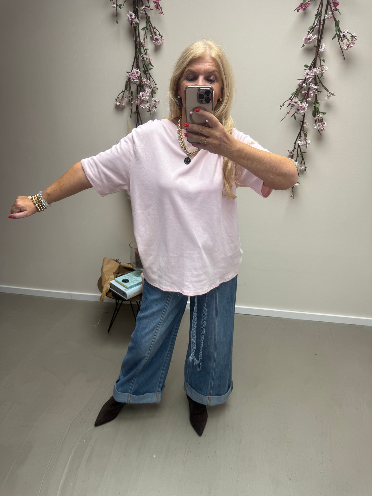 OVERSIZED T SHIRT ROSA