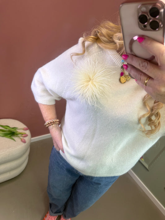 HALBARM PULLI ALPAKA BEIGE