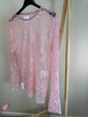 LACE SHIRT MIT WIMPERNSPITZE ROSA