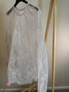 LACE SHIRT MIT WIMPERNSPITZE BEIGE
