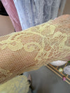 LACE SHIRT MIT WIMPERNSPITZE GELB