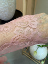 LACE SHIRT MIT WIMPERNSPITZE ROSA