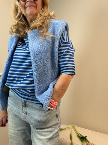 TEDDY WESTE SPRING BLAU