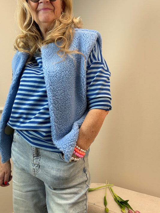 TEDDY WESTE SPRING BLAU