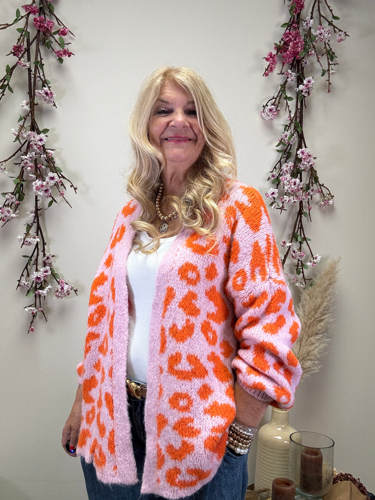 STRICKJACKE LEO ORANGE