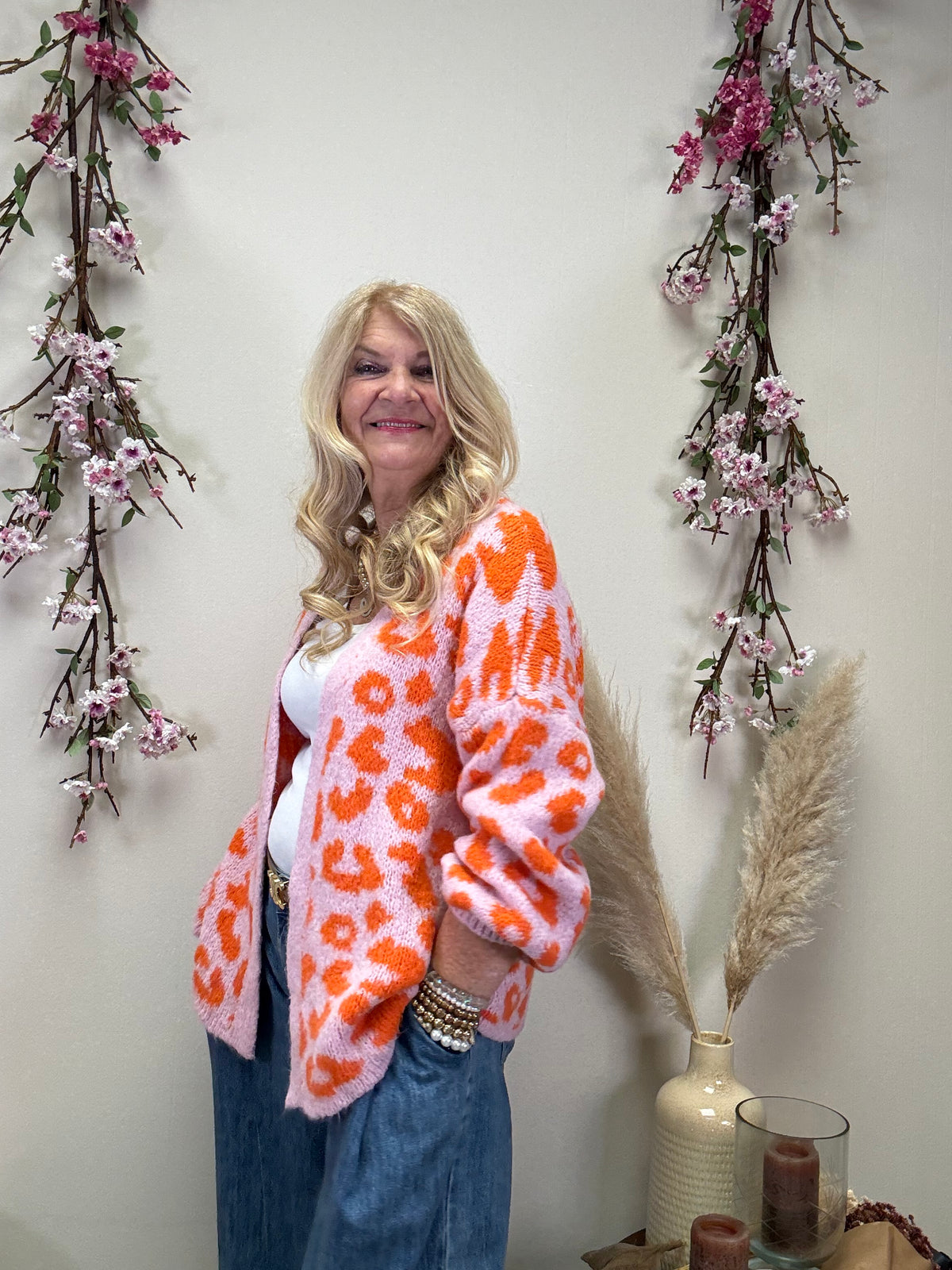 STRICKJACKE LEO ORANGE
