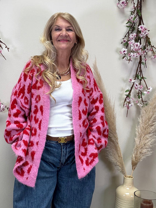 STRICKJACKE LEO ROSA