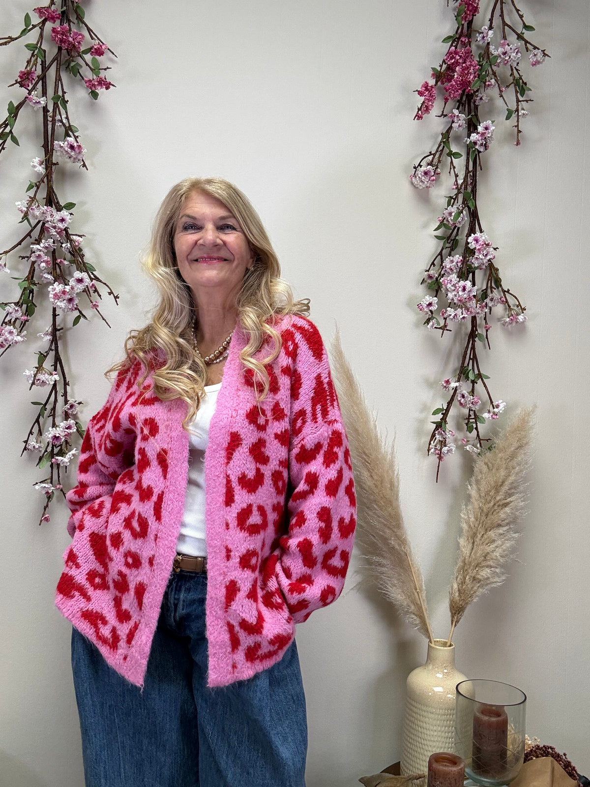 STRICKJACKE LEO ROSA