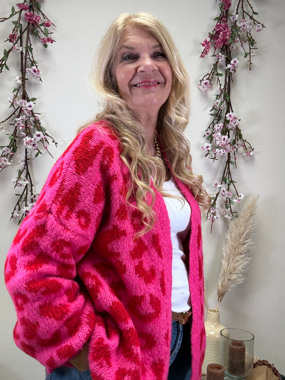STRICKJACKE LEO PINK