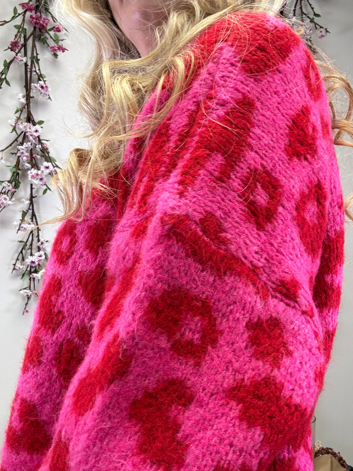 STRICKJACKE LEO PINK