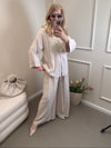 LÄSSIGE VISKOSEBLUSE BEIGE