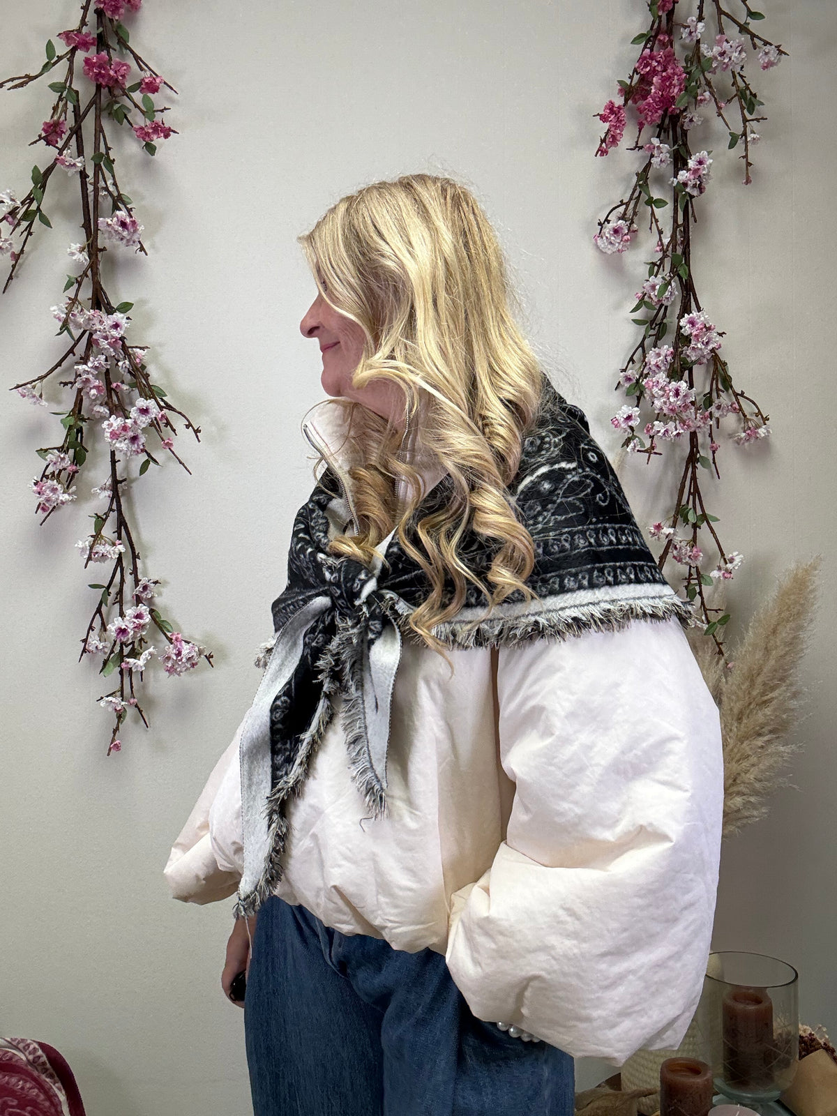 JACKE PUFFY POWER MIT REIßVERSCHLUSS CREME