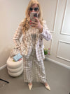 KARIERTE HOSE BEIGE